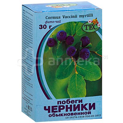 ТЕС Черника обыкновенная побеги 30г
