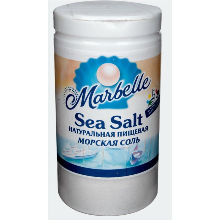 Соль морская пищевая натуральная. Marbelle Sea Salt 80,0