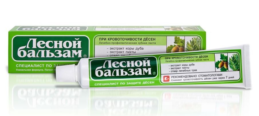 Зубная паста ЛЕСНОЙ БАЛЬЗАМ При кровоточивости дёсен 50мл