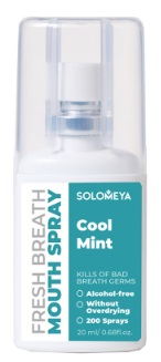 Спрей для полости рта Прохладная мята освежающий SOLOMEYA арт.16-021