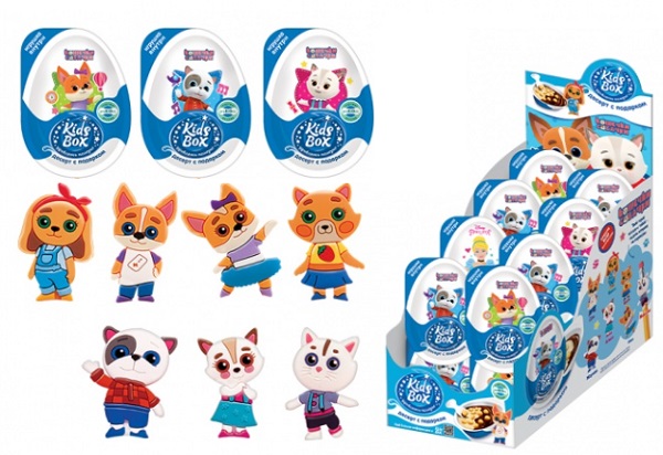 Десерт с подарком KIDS BOX Кошечки Собачки 20г