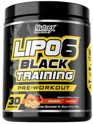 Nutrex LIPO 6 black Traning 195г Апельсин Манго