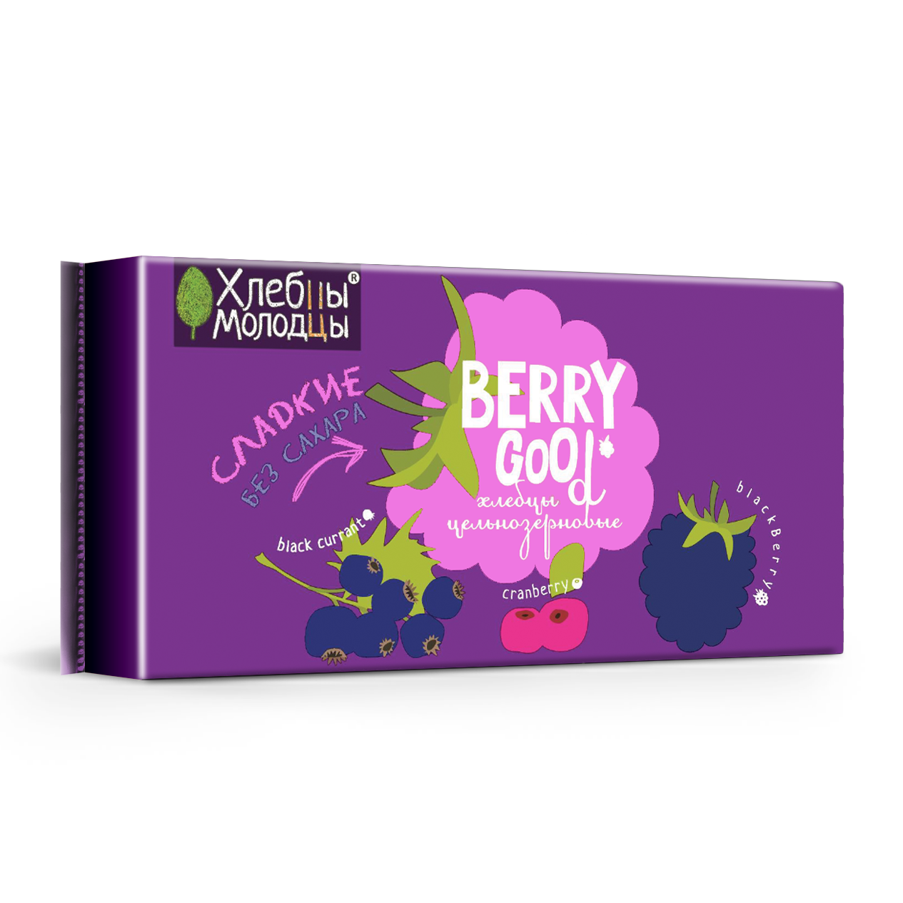Хлебцы - молодцы Хлебцы цельнозерновые сладкие "Berry Good" 40,0