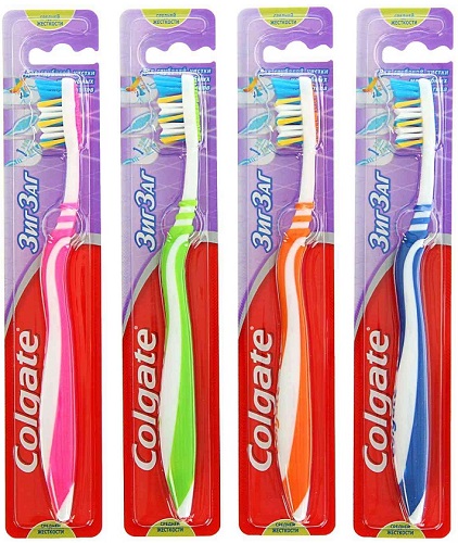 Зубная щетка COLGATE Зиг Заг Средней жесткости цв.в асс.