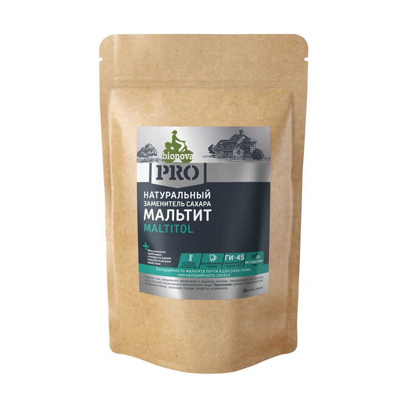 Bionova PRO Мальтит заменитель сахара 1,0 кг. Maltitol