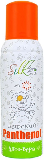 Пантенол детский пена-спрей с гелем Алоэ вера 130г Silktouch  &