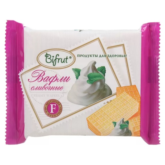Bifrut Вафли сливочные на фруктозе 60 гр