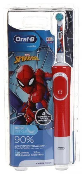 Зубная электрощетка ORAL-B Braun D100.413.2K Spiderman арт.80352597