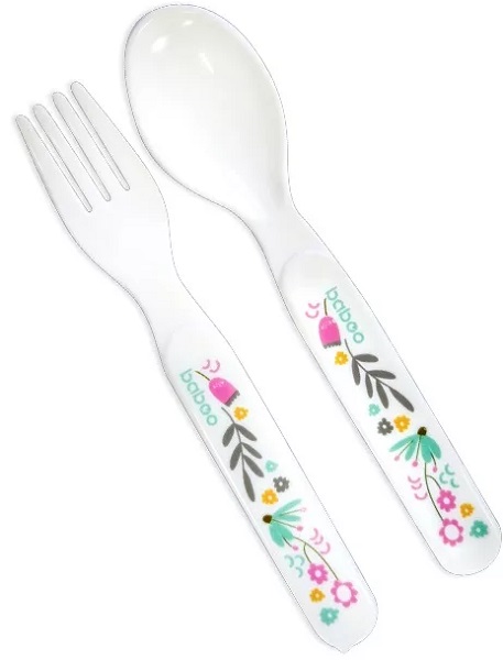 Ложка и вилка BABOO Flora 4м+
