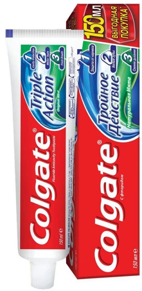 Зубная паста COLGATE Тройное действие Натуральная мята 150мл