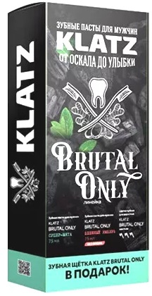 KLATZ Brutal Only набор Супер мята+бешеный имбирь+зуб.щетка