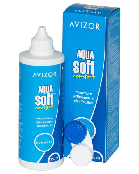 Раствор для линз AVIZOR Aqua Soft 350мл Аква Софт #@