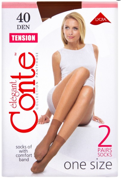 Conte носки женские Tension 40 (2пары) размер 23-25 shade