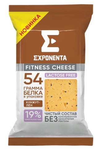 Сыр Exponenta Fitness Cheese с кунжутом и льном 180г