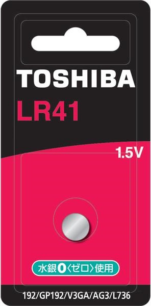 Батарейка TOSHIBA ( 1 шт ) ( LR41 ) 1,5V