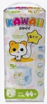 Подгузники трусики для новорожденного Kawaii р-р XL 44 (12-22кг)