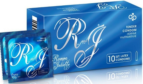 Презервативы R and J Tender 10шт Ультрамягкие ROMEO and JULIETTE