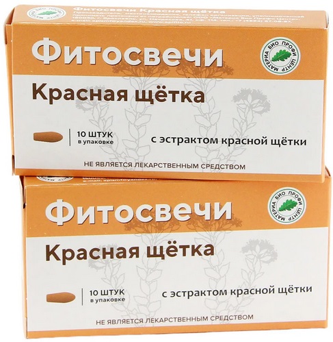 Фитосвечи Красная щетка №10шт блистер Материа &