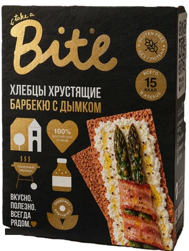 Bite Хлебцы Кукурузно-рисовые Барбекю с дымком 100г хрустящие без глютена 