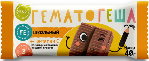 Гематоген Гематогеша школьный 40 гр