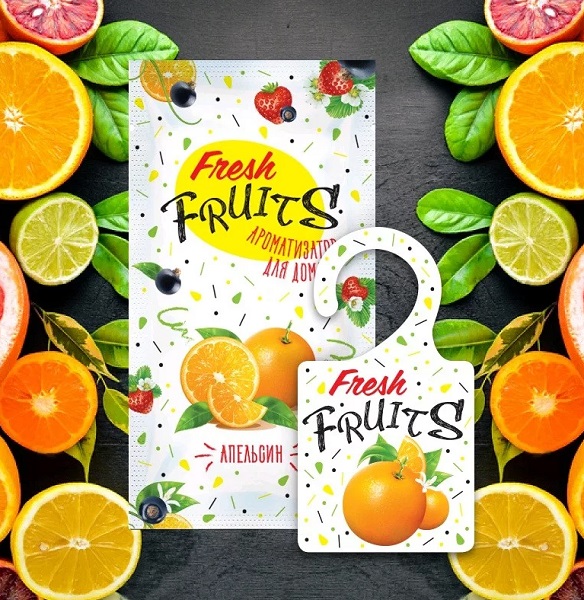 Ароматизатор освежитель воздуха для дома Апельсин Fresh Fruits