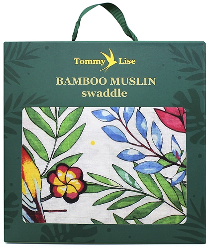 Пеленка детская бамбуково-муслиновая TOMMY LISE Blooming Day 120*120 ref.701306