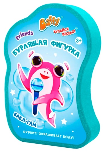 Baffy Бурлящая фигурка для ванны Бабл-Гам 75г