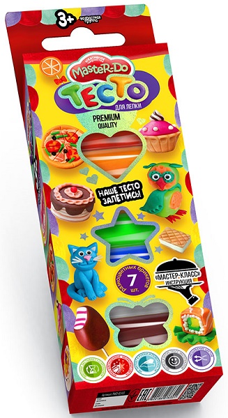 DANKO TOYS Master Do Тесто для лепки 7 шт каробка эконом Набор креативного творчества ( 76325 )