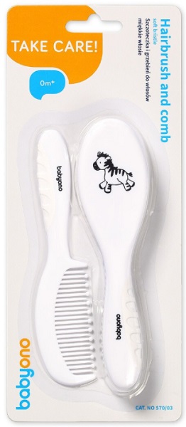 Щетка и Расческа Детская BABYONO 0м+ арт.57/03
