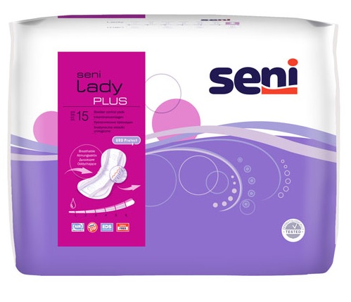 Прокладки Урологические SENI Lady Plus 15шт