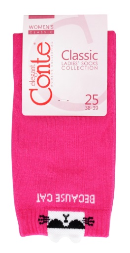 CONTE Elegant Classic Носки женские 250 фуксия р.25