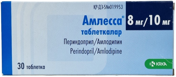 Амлесса табл. 8 мг/10 мг №30 ( периндоприл / амлодипин ) (Упаковка)