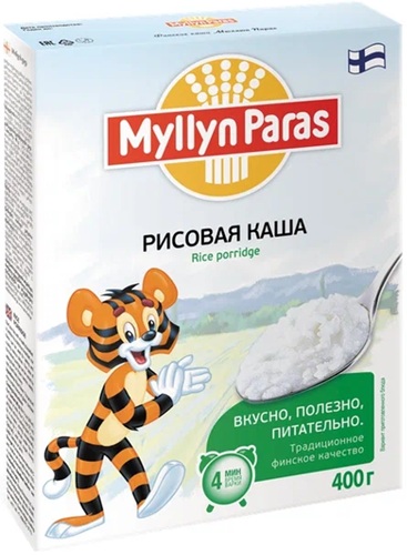 Myllyn Paras Каша Рисовая 400г Тигренок
