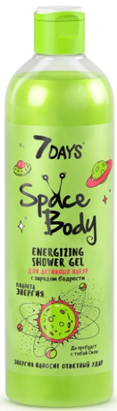 7 Days Space Body Гель для душа Energizing 400 мл