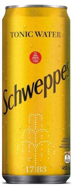 Напиток газированный SCHWEPPES Tonic 450мл ж/б