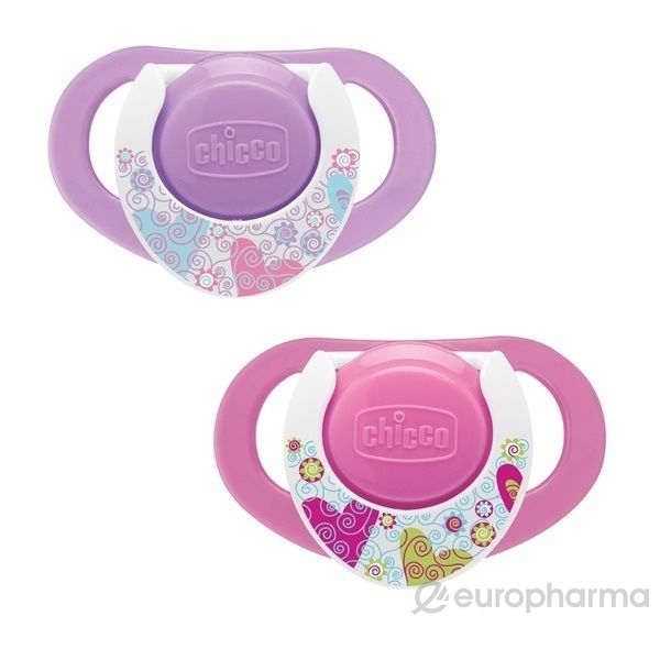 Соска-Пустышка Силиконовая CHICCO 6м+ Physio Compact Pink (цв.в асс.)