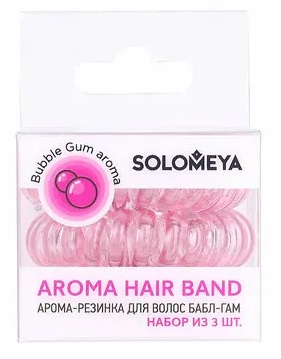 Арома резинка для волос Бабл-Гам 3шт SOLOMEYA