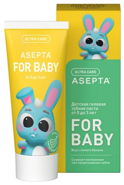 Зубная паста АСЕПТА Baby Банан 50 мл