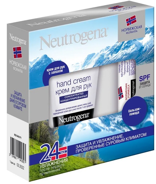 NEUTROGENA набор Крем для рук с запахом 50 мл + Помада 4,8гр