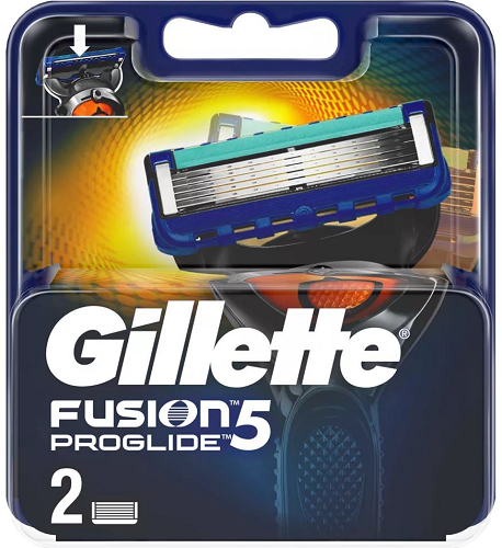 Кассеты сменные GILLETTE Fusion Proglide ( 2 шт ) Синий 81722273