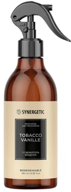 SYNERGETIC Освежитель воздуха Табак-ваниль 380мл