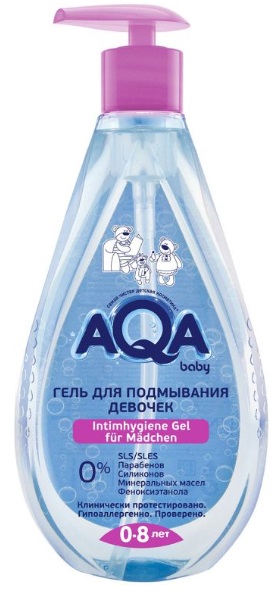AQA baby Гель для подмывания девочек 0-8 лет 400 мл