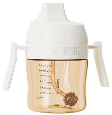 Поильник 300 мл HEORSHE Dental Care Sippy Cup белый