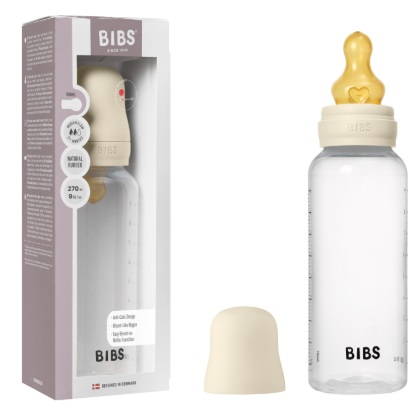 Бутылочка для кормления Bibs Baby Ivory 270мл латексная соска арт.5017216