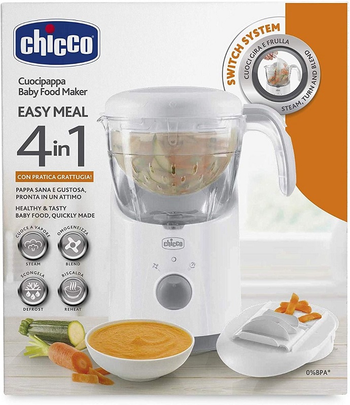 Блендер Пароварка 4в1 CHICCO Easy Meal