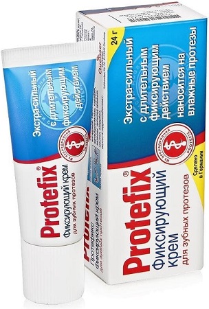 PROTEFIX Крем Фиксирующий для зубных протезов 24 г Экстра сильный #