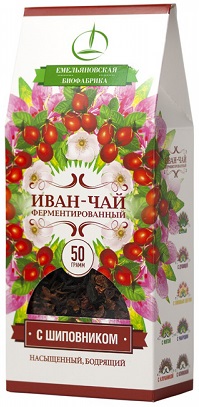 Иван-чай Шиповник 50г фермент. Емельяновская Биофабрика
