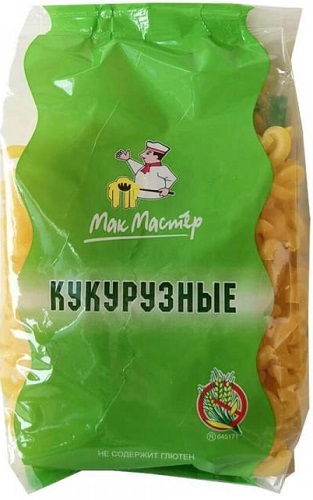 Мак Мастер Макароны Кукурузные Треугольный Рожок 300г