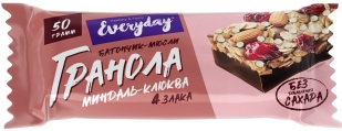Everyday Protein Frends Батончик глазир.Гранола 50г Миндаль Клюква