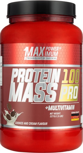 Maxpower Protein Mass Pro Протеин Масс Про Мультивитамин 2270г Cookies-crem